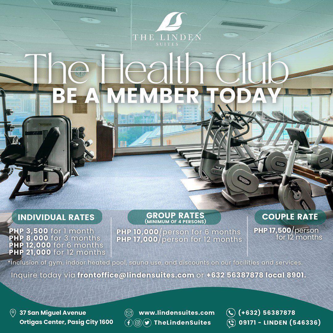 The Health Club Membership Rates