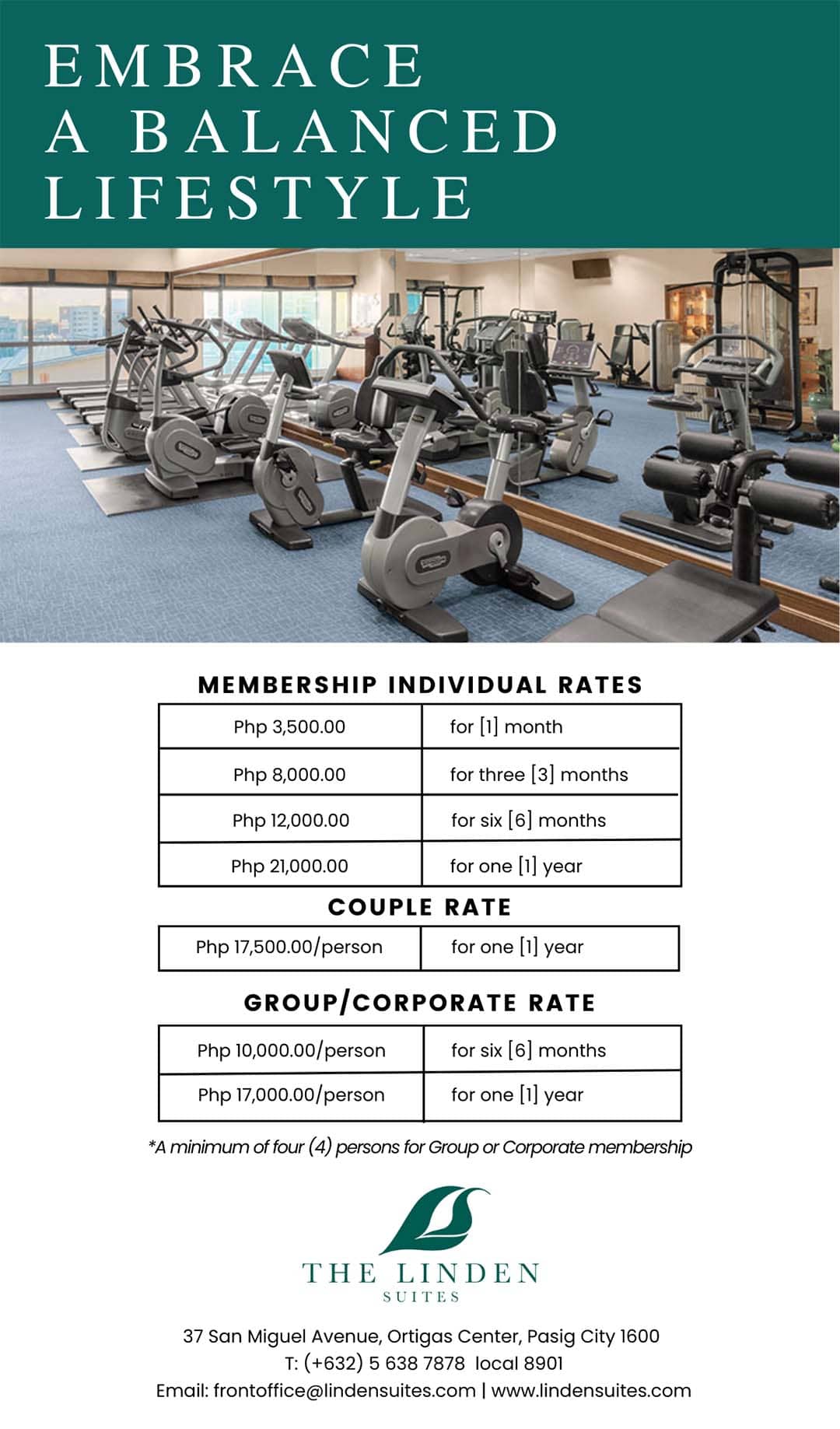 The Health Club Membership Rates